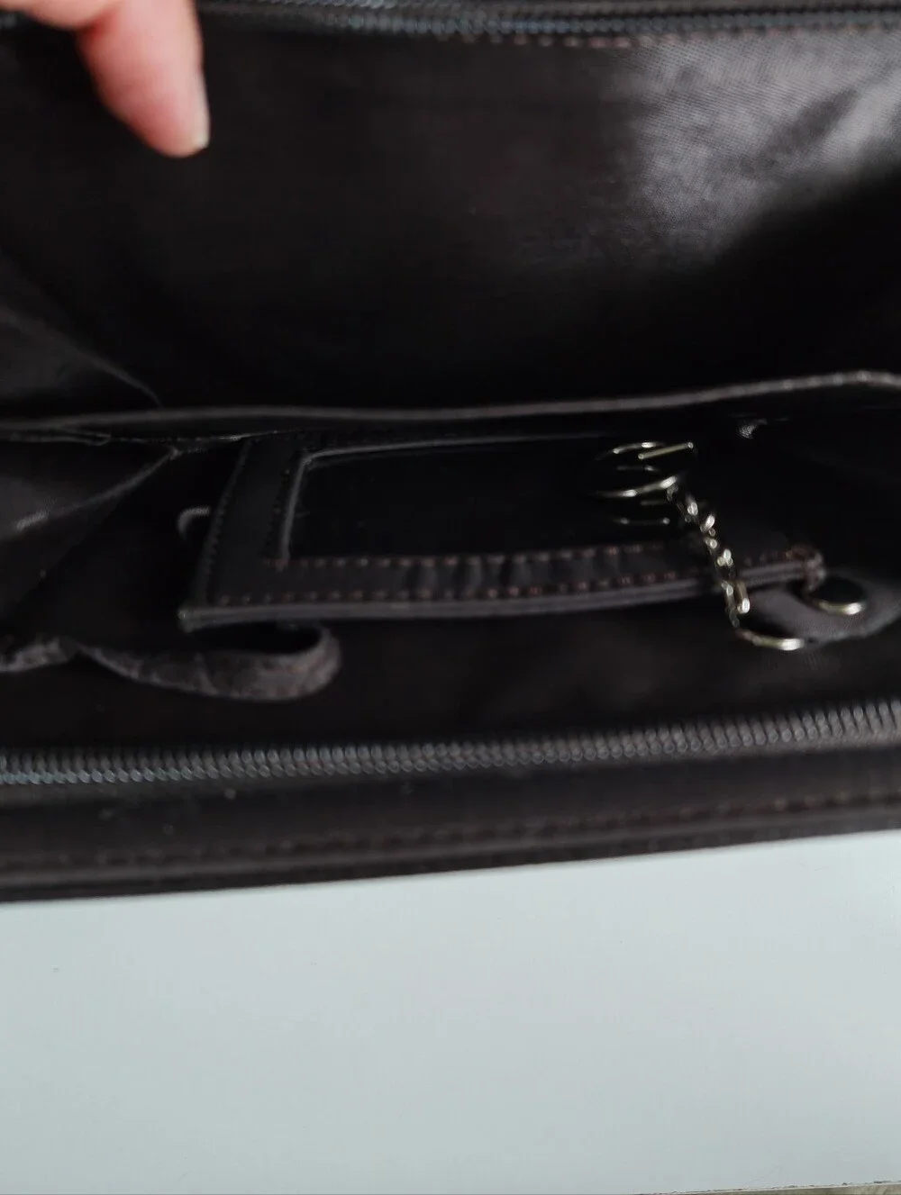 Classic Dark Brown Leather Organizer/Agenda/Filofox Snap Closure Personal Size